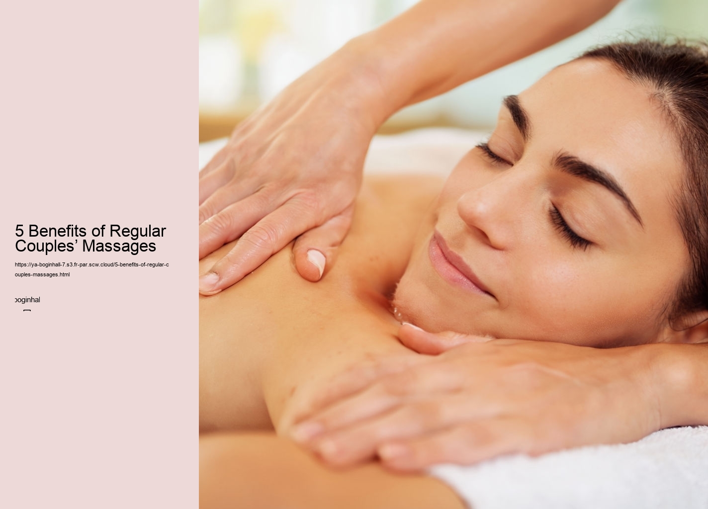 5 Benefits of Regular Couples’ Massages